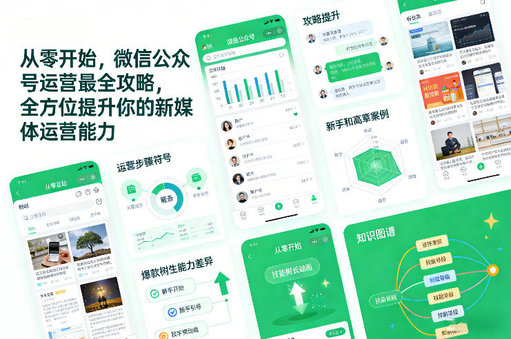 从零开始，微信公众号运营最全攻略，全方位提升你的新媒体运营能力-985网创