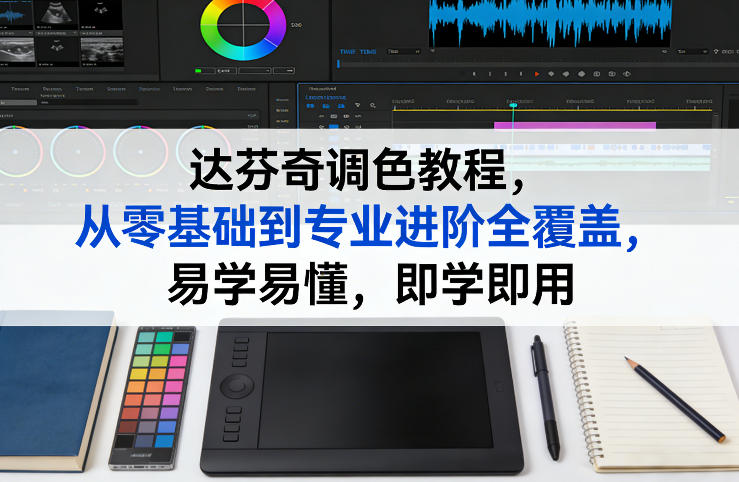 达芬奇调色教程，从零基础到专业进阶全覆盖，易学易懂，即学即用-985网创
