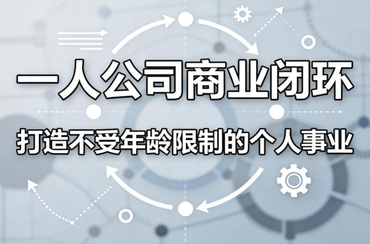 一人公司商业闭环，打造一份不受年龄限制的个人事业-985网创