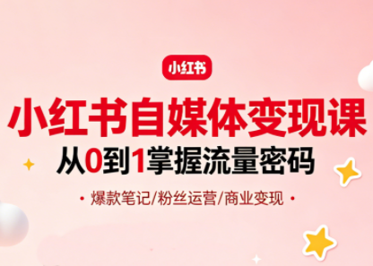 大漂亮·小红书自媒体变现课-985网创