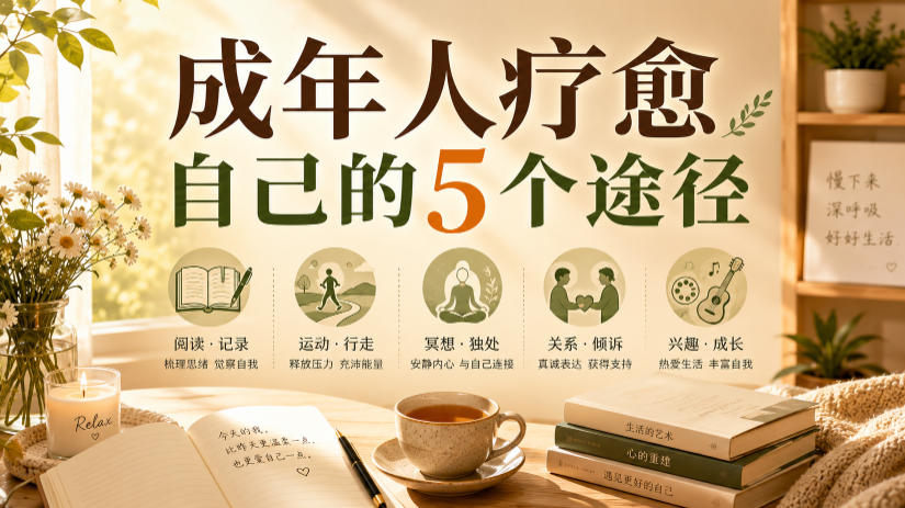付费文章：成年人疗愈自己的5个途径-985网创