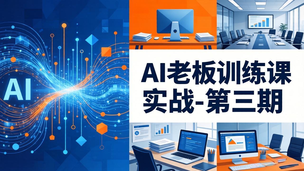 AI老板训练课实战-第三期：AI+内容应用落地教学，从0到1打通AI变现完整路径-985网创