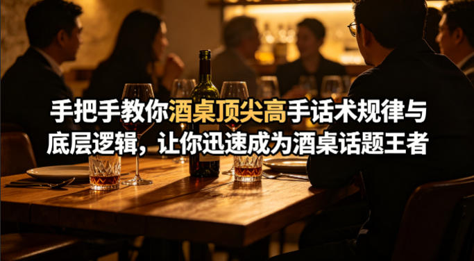 付费文章：手把手教你酒桌顶尖高手话术规律与底层逻辑，让你迅速成为酒桌话题王者(二十年全网独家经验分享)-985网创