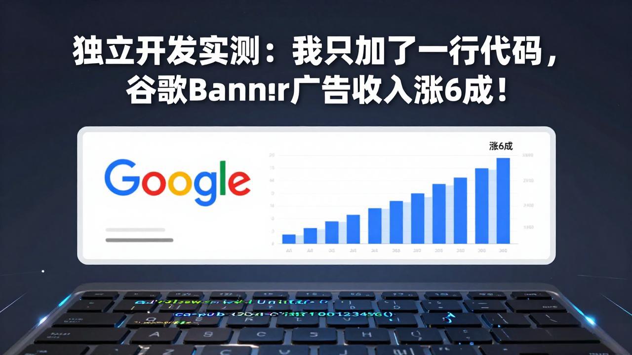付费文章：独立开发实测：我只加了一行代码，谷歌Banner广告收入涨6成！-985网创