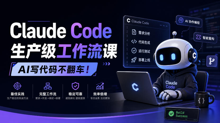 Claude Code生产级工作流课，AI写代码不翻车！【原创双语字幕】-985网创