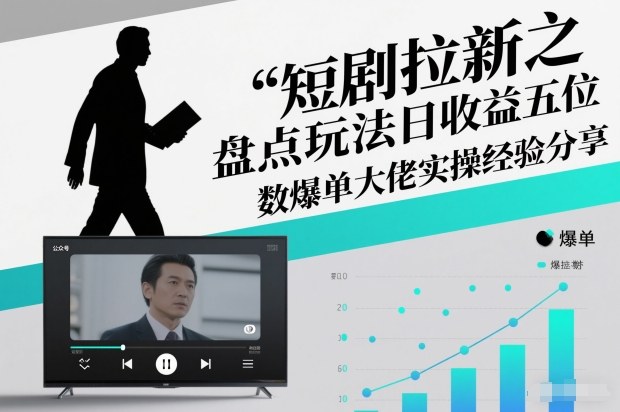 短剧拉新之盘点玩法日收益五位数爆单大佬实操经验分享-985网创