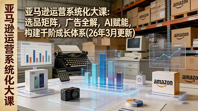 亚马逊运营系统化大课：选品矩阵，广告全解，AI赋能，构建千阶成长体系(26年3月更新-985网创