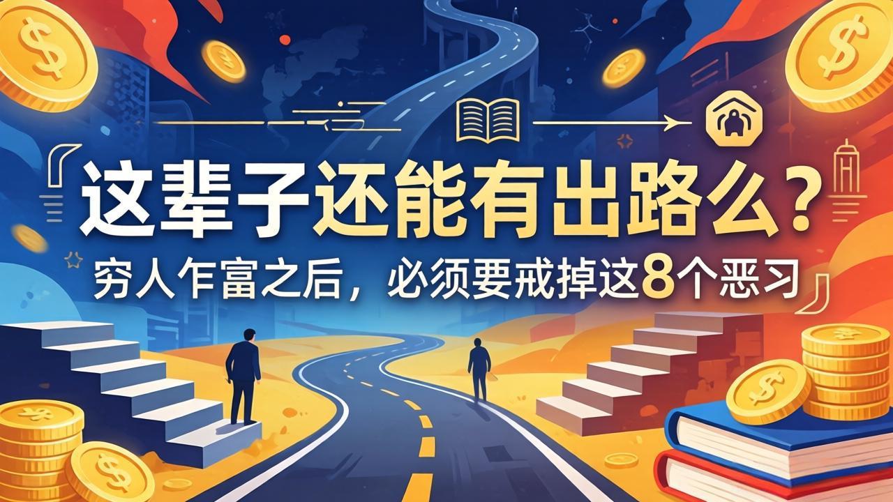 关于人生两篇付费文章【这辈子还能有出路么？】【穷人乍富之后，必须要戒掉这8个恶习】-985网创