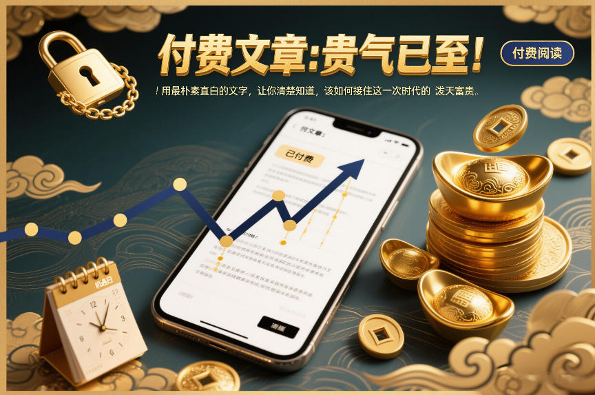 付费文章：贵气已至！用最朴素直白的文字，让你清楚知道，该如何接住这一次时代的泼天富贵-985网创