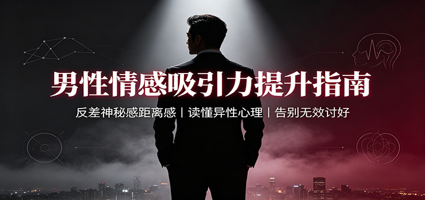 男性情感吸引力提升指南：反差神秘感距离感，读懂异性心理，告别无效讨好-985网创