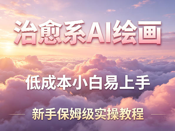 治愈系AI绘画提示词项目，低成本小白易上手，每天10分钟，新手保姆级实操教程-985网创