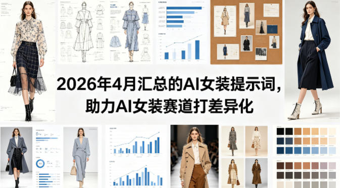 2026年4月汇总的AI女装提示词，助力AI女装赛道打差异化-985网创