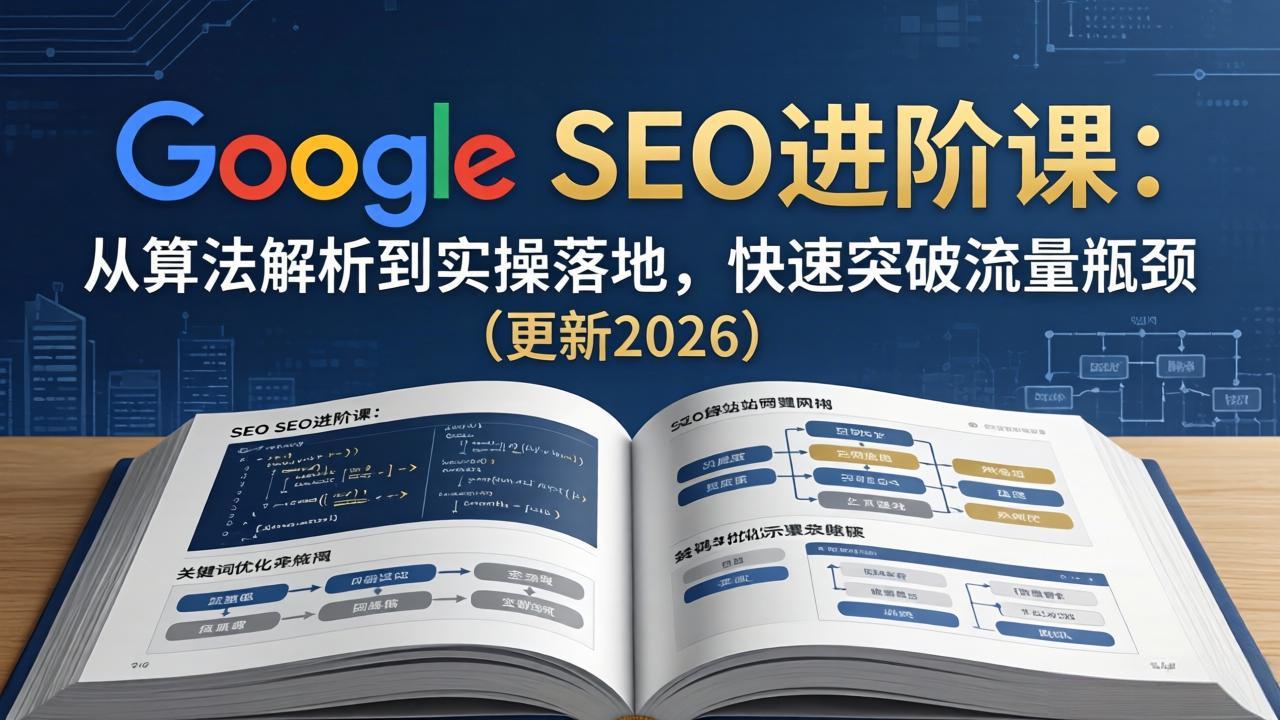 Google SEO进阶课：从算法解析到实操落地，快速突破流量瓶颈(更新2026-985网创