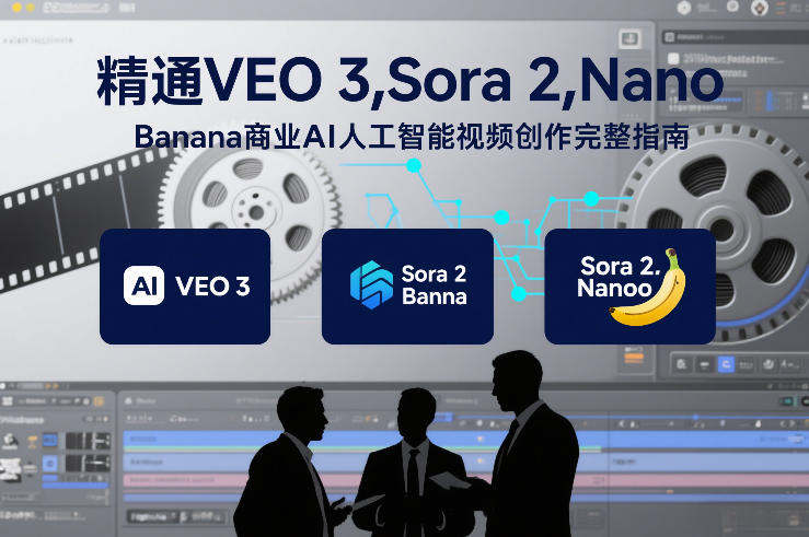 精通VEO 3，Sora 2，Nano Banana商业AI人工智能视频创作完整指南-985网创