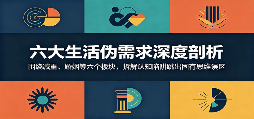 六大生活伪需求深度剖析：围绕减重、婚姻等六个板块，拆解认知陷阱跳出固有思维误区-985网创