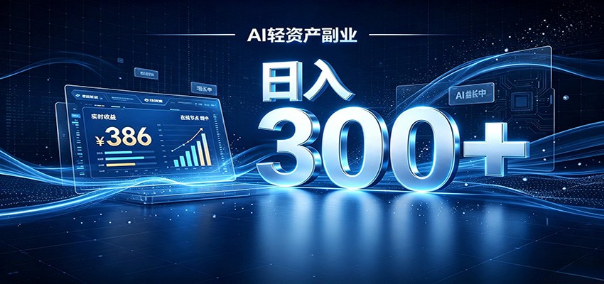 2026 AI轻资产风口，Token中转站小白可入局，日入300+-985网创