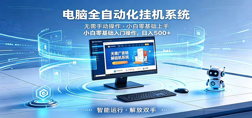 智能广告挂机无需值守，小白上手轻松实现每日增收-985网创