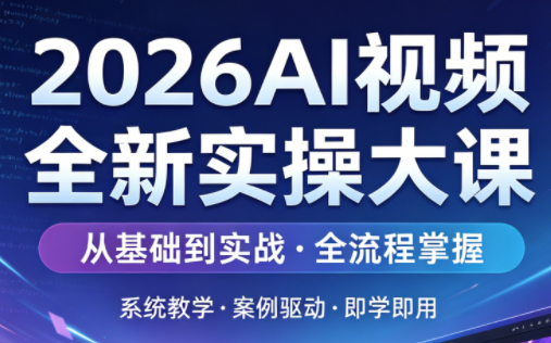 2026AI视频全新实操大课-985网创