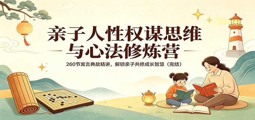亲子人性权谋思维与心法修炼营：260节寓言典故精讲，解锁亲子共修成长智慧(完结)-985网创