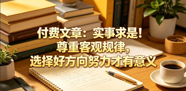 付费文章：实事求是！尊重客观规律，选择好方向努力才有意义-985网创