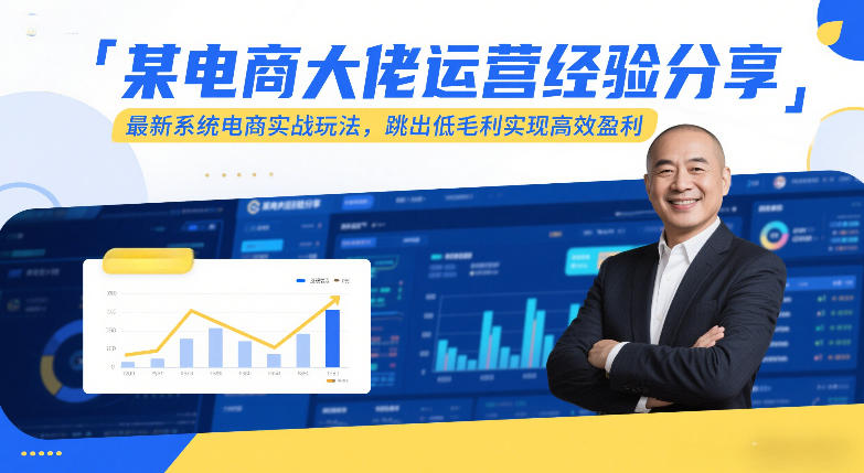 某电商大佬运营经验分享，最新系统电商实战玩法，跳出低毛利实现高效盈利(更新)-985网创