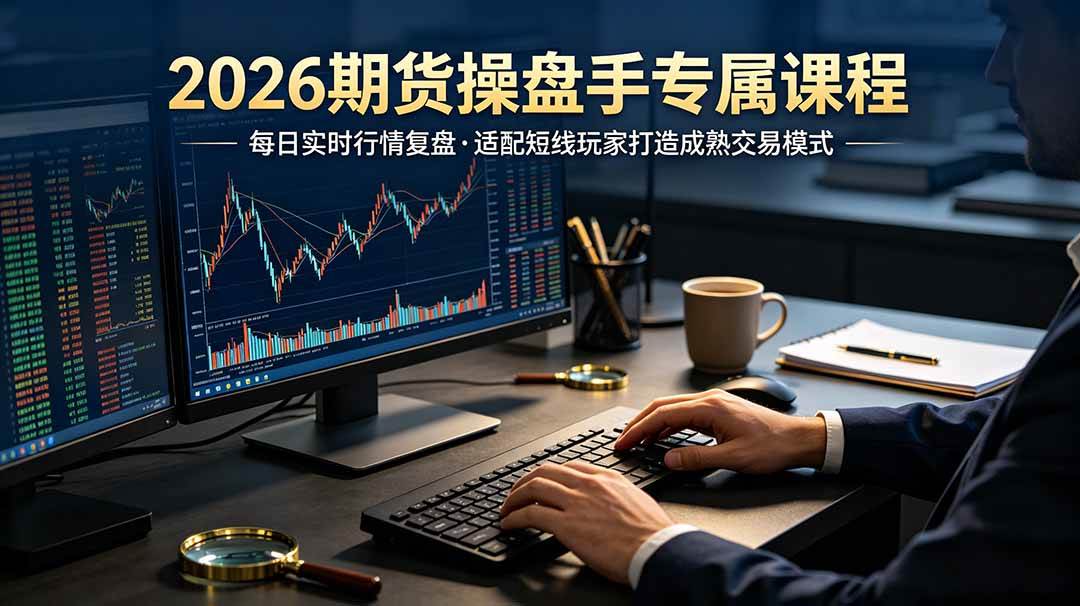 （19300期）2026期货操盘手专属课程-更新7月11，每日实时行情复盘，适配短线玩家打造成熟交易模式-985网创