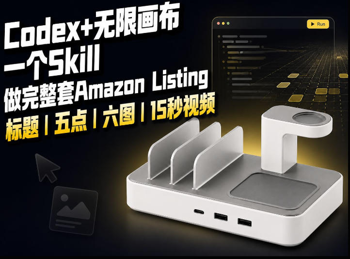 我用一个Codex Skill做完Amazon Listing：标题、五点、六图和视频全流程-985网创