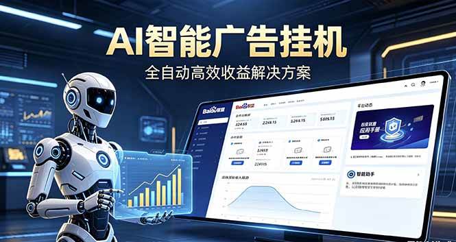 （18661期）Ai智能广告挂机 别再瞎折腾了！这个全自动挂机项目，新手当天见钱，告别频繁换项目的烦恼-985网创