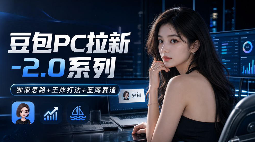 豆包PC拉新2.0系列-独家思路+王炸打法+蓝海赛道-985网创