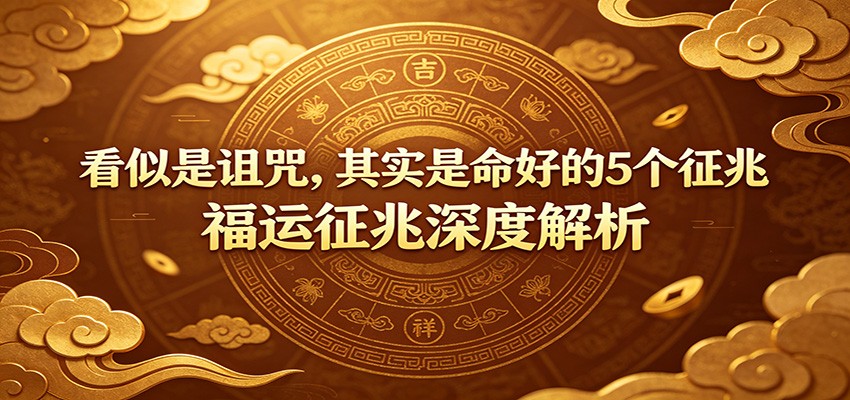 付费文章：《看似是诅咒，其实是命好的5个征兆》福运征兆深度解析-985网创