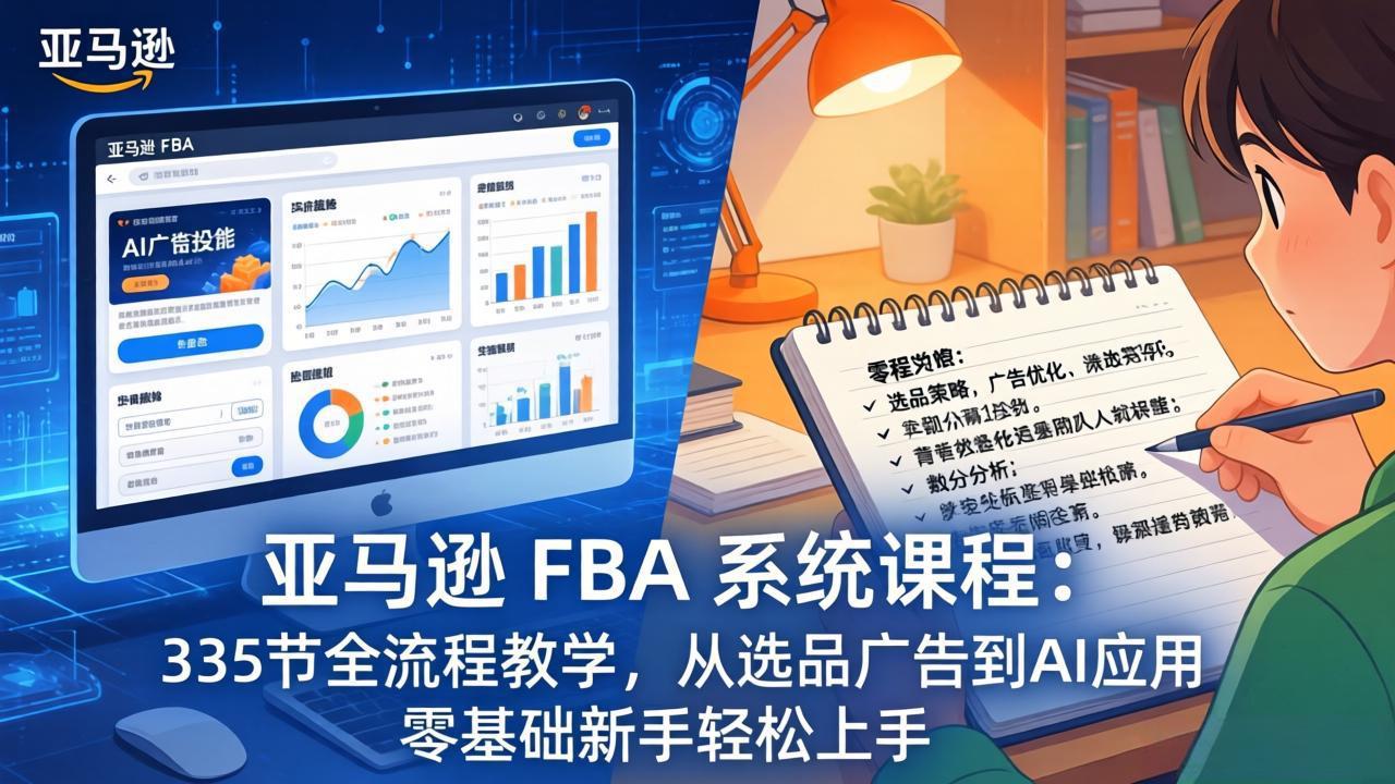 亚马逊 FBA 系统课程(更新26年3月-985网创