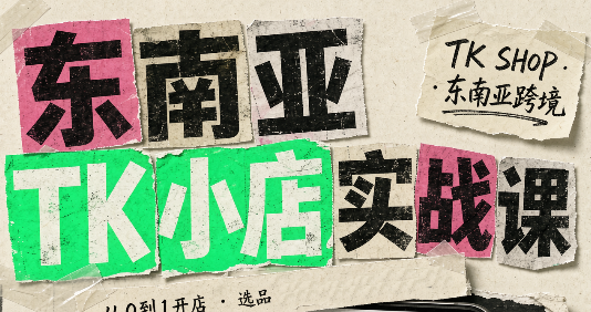 东南亚TK小店实战课(基础+进阶)-985网创