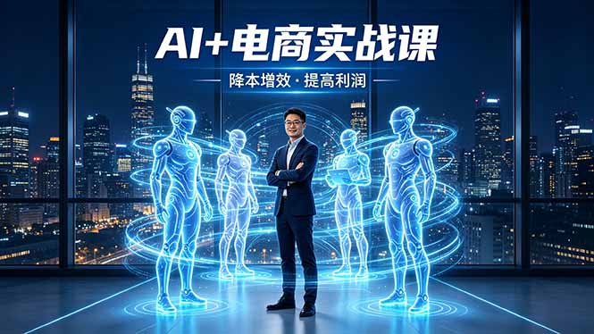 AI+电商实战课，1人+N个AI 智能体，把SOP变AI员工，实现降本增效提高利润-985网创