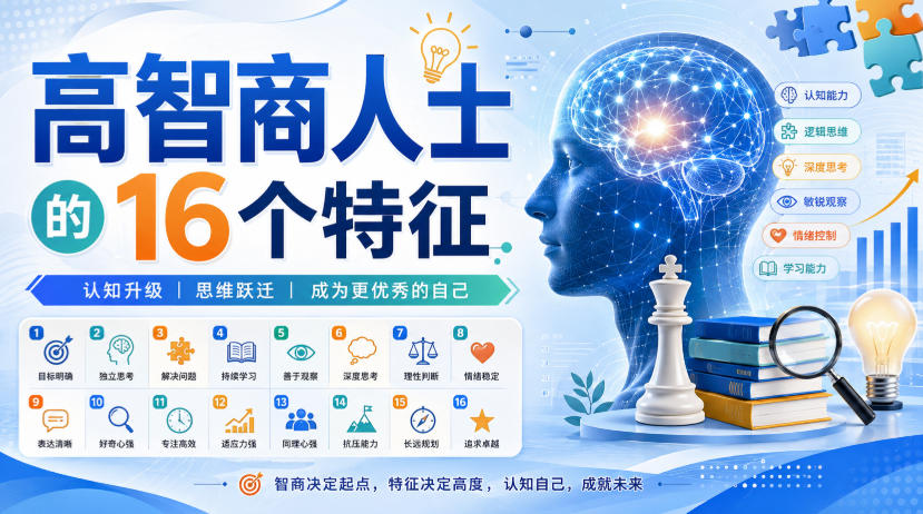 付费文章：高智商人士的16个特征-985网创
