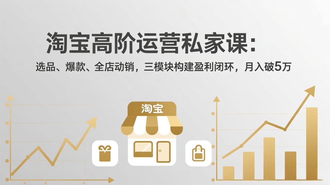 淘宝高阶运营私家课(更新26年4月-985网创