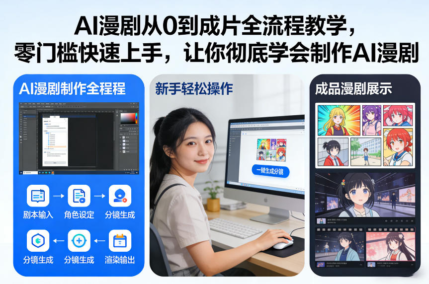 AI漫剧从0到成片全流程教学，零门槛快速上手，让你彻底学会制作AI漫剧【保姆级教程】-985网创