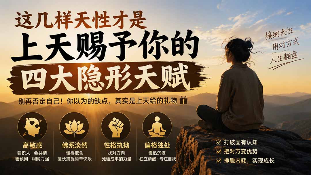 付费文章：这几样天性才是上天赐予你的四大隐形天赋-985网创