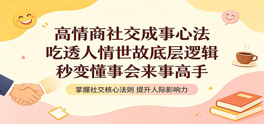 高情商社交成事心法：吃透人情世故底层逻辑，秒变懂事会来事高手-985网创