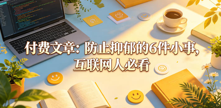 付费文章：防止抑郁的6件小事，互联网人必看！-985网创