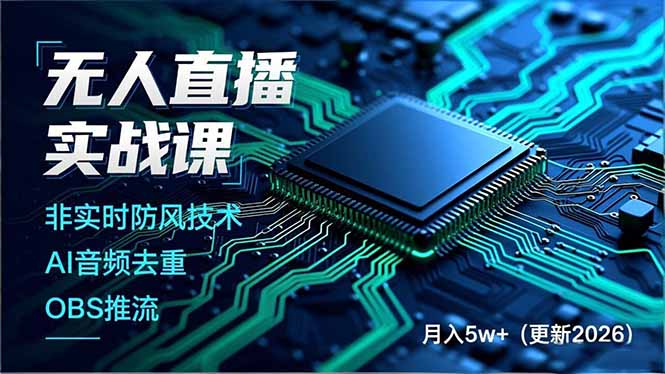 无人直播实战课(更新5月10-985网创