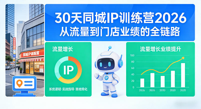 30天同城IP训练营2026年，从流量到门店业绩的全链路(0808更新)-985网创