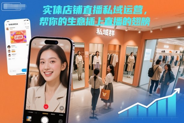 实体店铺直播私域运营，帮你的生意插上直播的翅膀-985网创