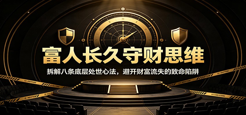 富人长久守财思维：拆解八条底层处世心法，避开财富流失的致命陷阱-985网创