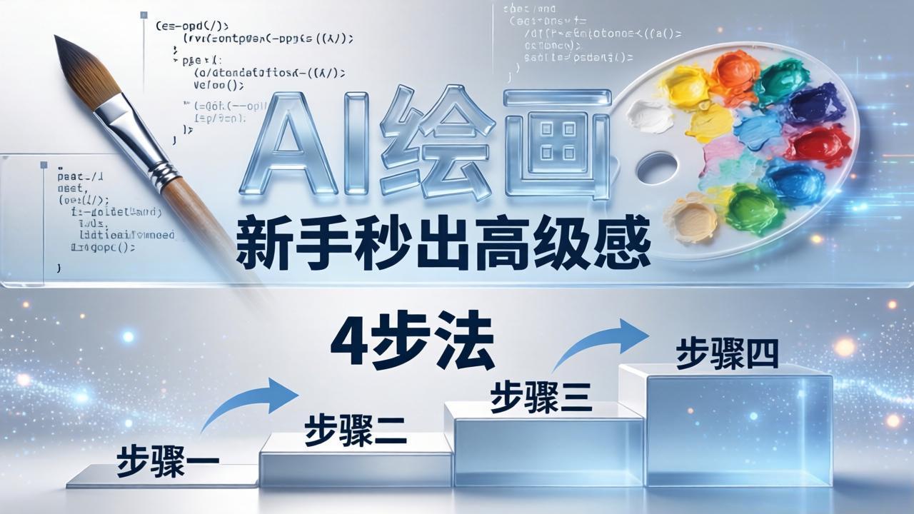 AI绘画入门别再硬磕了！即梦4步法：万能提示词公式+BRTR框架，新手秒出高级感-985网创
