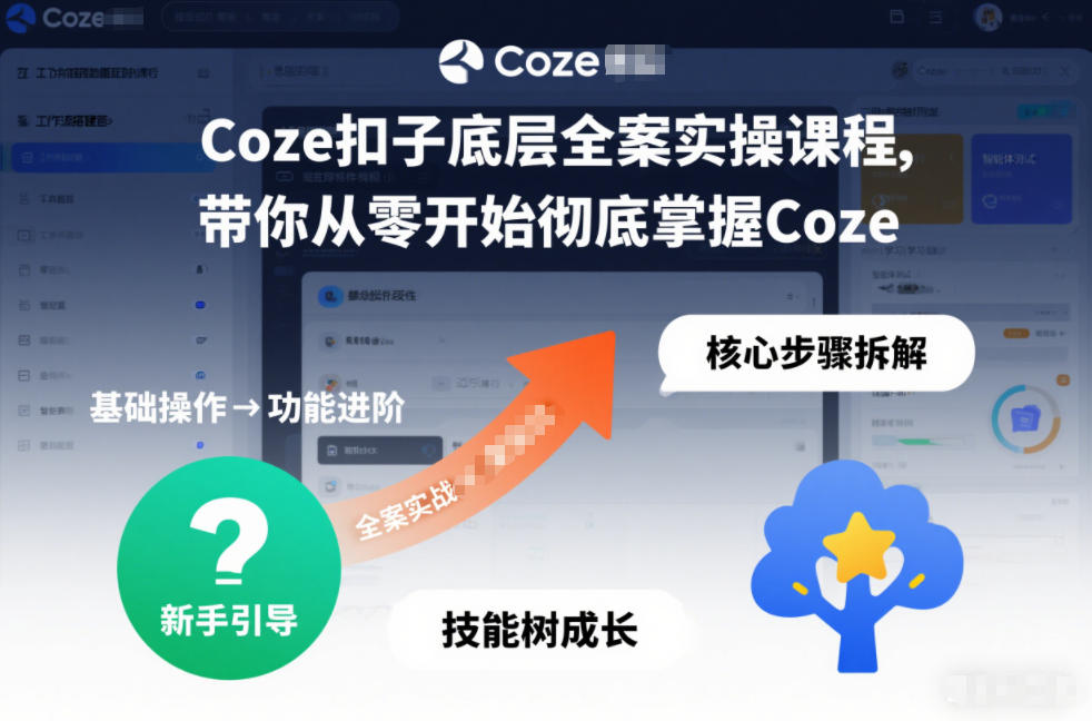 Coze扣子底层全案实操课程，带你从零开始彻底掌握Coze(更新3月)-985网创
