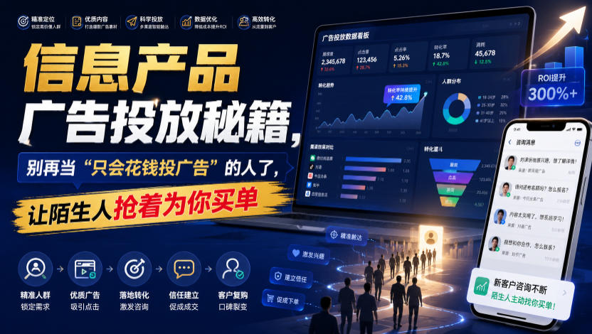 信息产品广告投放秘籍，别再当“只会花钱投广告”的人了，让陌生人抢着为你买单【原创双语字幕】-985网创