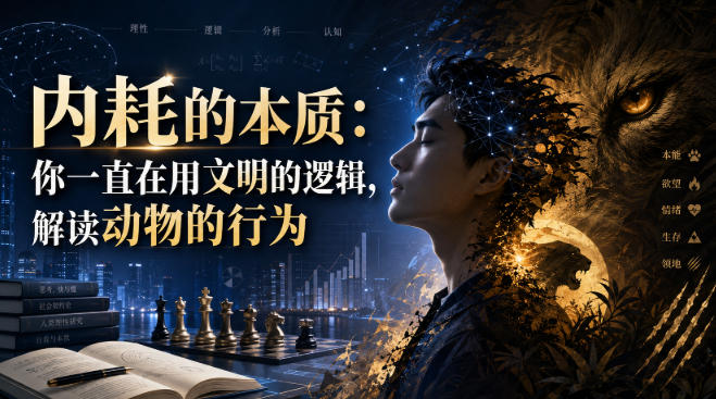 付费文章：内耗的本质：你一直在用文明的逻辑，解读动物的行为-985网创