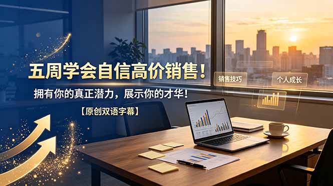 （19071期）五周学会自信高价销售！拥有你的真正潜力，展示你的才华！【原创双语字幕】-985网创