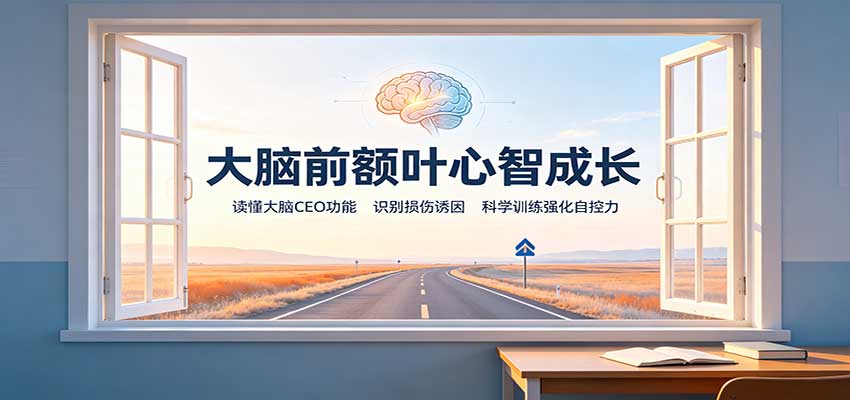 大脑前额叶心智成长：读懂大脑CEO功能，识别损伤诱因，科学训练强化自控力-985网创