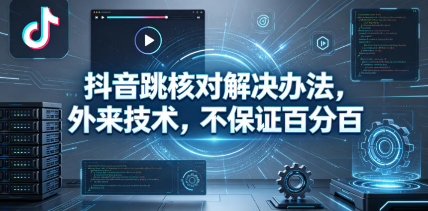 抖音跳核对解决办法，外来技术，不保证百分百-985网创